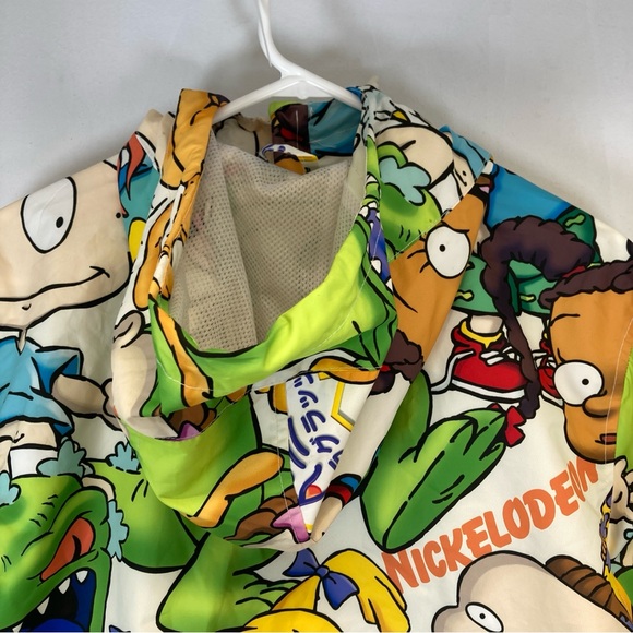 Members Only Rugrats Jacket Mens M Nickelodeon Full Zip Hooded Cartoon - Picture 9 of 16